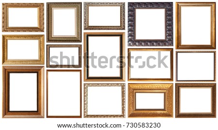 picture frame isolated Royalty-Free Stock Photo #730583230