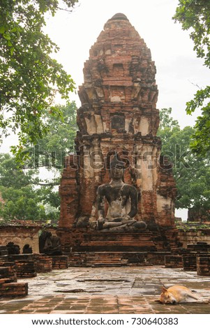 Worship of Thailand,Buddha statue,History of Thailand,Buddha statue Temple of Ayutthaya Province