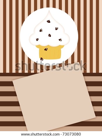 Chocolate Chip Ice-Cream Cone - Text Space