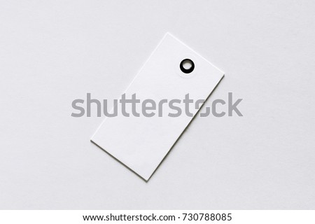 White paper tag