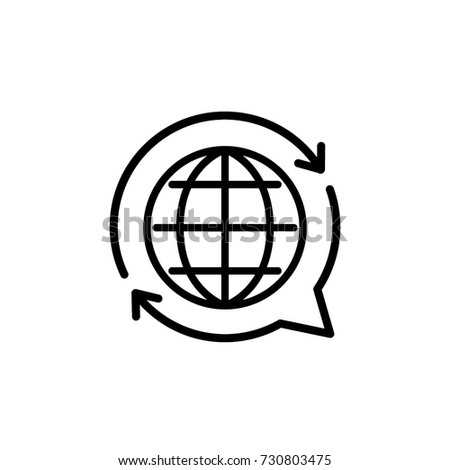 translate icon vector Royalty-Free Stock Photo #730803475