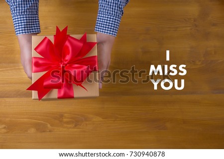 I MISS YOU I Love You too gift Happiness Care Passion Romance