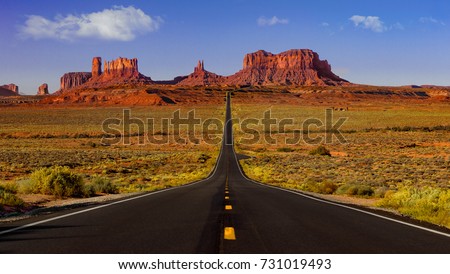 Monument Valley road Royalty-Free Stock Photo #731019493