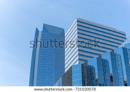 Oklahoma city downtown skyscrapers