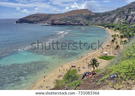 Beach on Oahu Island, Hawaii, United States