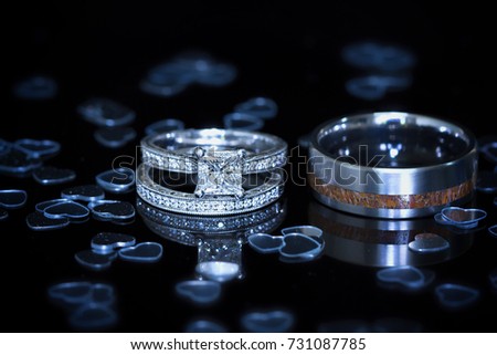 Wedding Ring Set For Bride And Groom