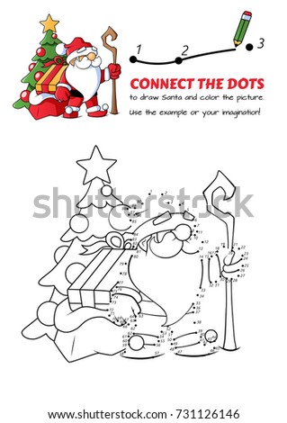 Connect the dots. Educational game for kids. Vector Illustration EPS10
