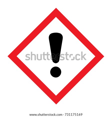 Standard Pictogam of Harmful Symbol, Warning sign of Globally Harmonized System (GHS) vector ESP10 Royalty-Free Stock Photo #731175169
