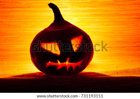 Scary pumpkin for halloween
