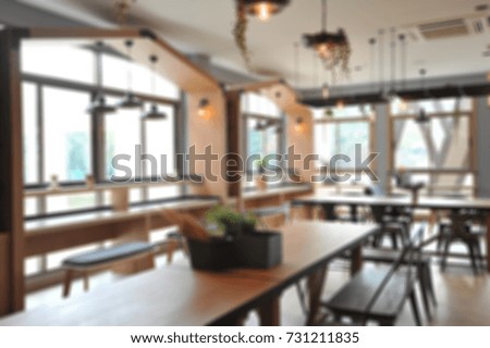 blurred background of cafe. ideas for use in advertise design.
