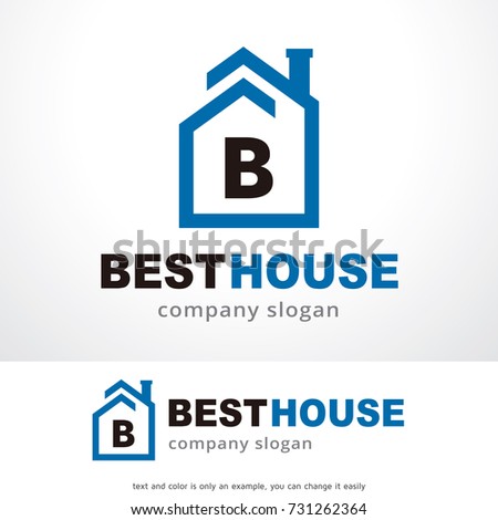 Letter B House Logo Template Design Vector, Emblem, Design Concept, Creative Symbol, Icon
