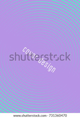 Abstract cover. Futuristic geometric template for banner, poster, flyer, brochure. Minimal trendy layout with halftone gradients. Abstract EPS 10 illustration. Minimalistic colorful cover.