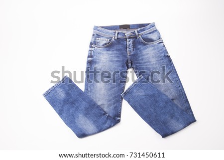 folded jeans