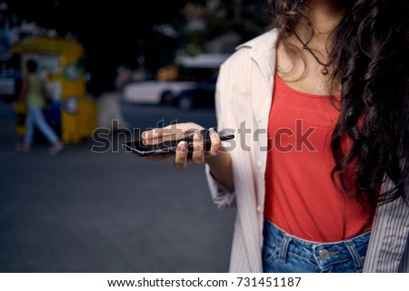 business woman with phone                               