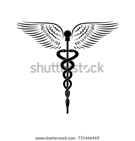 Caduceus Health Symbol - Medical care… Stock Photo ...