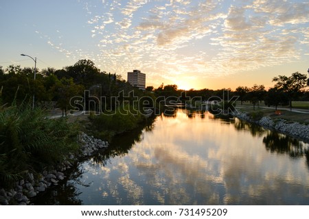 Concho River Reflection Royalty-Free Stock Photo #731495209