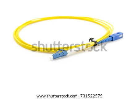 Optical single mode LC,SC patch cord with blue connector