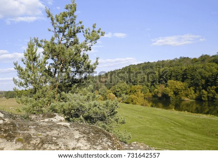 beautiful scenery and autumn elements with views of the nature of the photos micro-stock