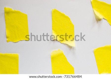 Yellow Masking Tape on Grey Background