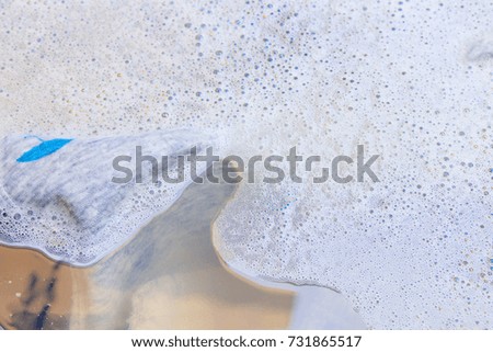detergent foam bubble as background texture select focus shallow depth of field.