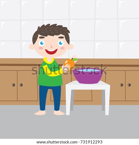 Health campaign for children poster design template. Hygiene campaign for kid. 