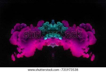 Fancy dream cloud of ink.color smoke underwater. Abstract background
