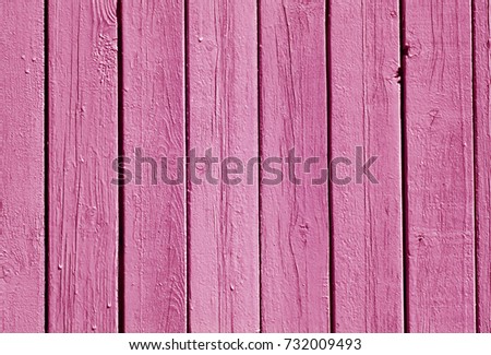Pink color wood fence pattern. Abstract architectural background and texture.