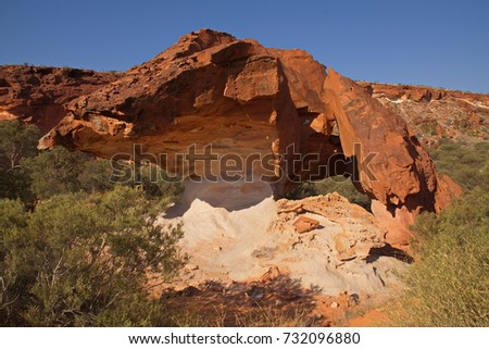 Mushroom Rock in Rainbow Valley, Australia