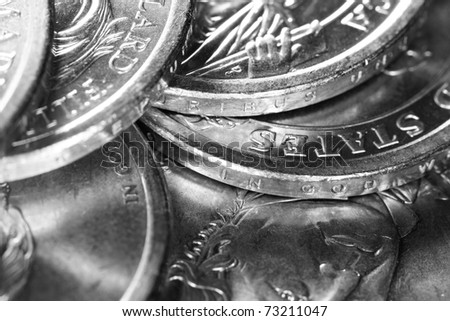 US Presidential Coins Gray Scale