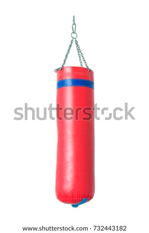 Boxing punch isolated