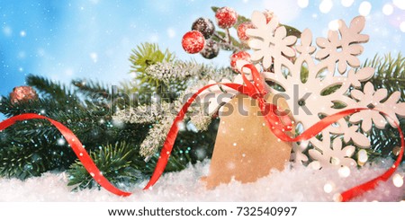Christmas Ornament , Greeting card Merry Christmas and Happy New Year