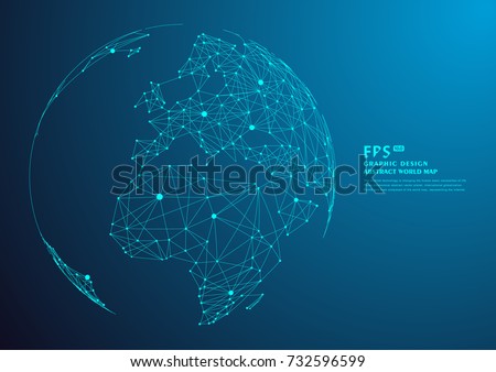 point and line composed world map,representing the global,Global network connection,international meaning.	
 Royalty-Free Stock Photo #732596599