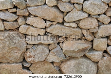 traditional style stone wall 