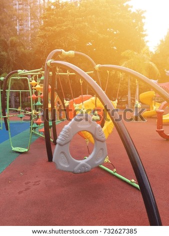 Playground in the garden.holiday fo kids,play