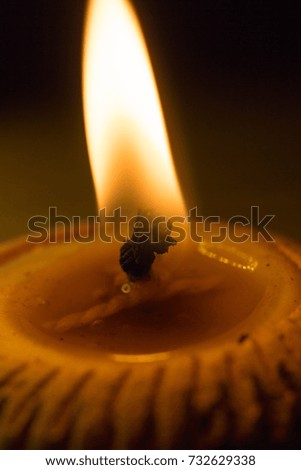 Candle light on a religious day
