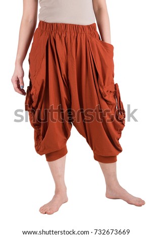 haram pants  isolated over white
