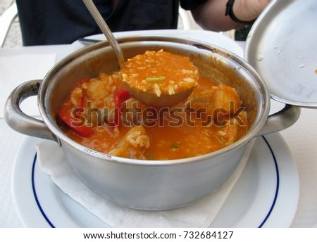 Portuguese traditional fish soup