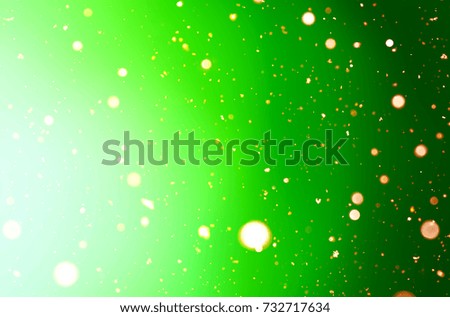 abstract holiday green background. shine backdrop with soft focus and a blur.  decorative empty design element. festive party green background with circles
