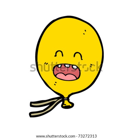 floating yellow balloon