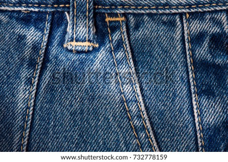 Jeans texture,trousers with seams and stitched jean fashion design. Jeans fashion detailed design.