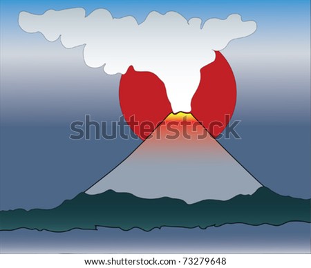 Fuming volcano