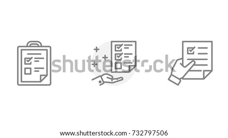 Project details, vector icons set.
Contains such Icons as Selection, Recruitment, Documents, Review and more. Pixel Perfect. Illustration. Royalty-Free Stock Photo #732797506