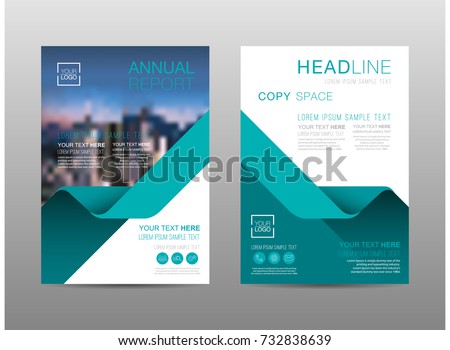 Annual report brochure layout design template, Leaflet advertising, poster, magazine, Business Financial for background, Empty copy space, Flat style vector illustration artwork A4 size.