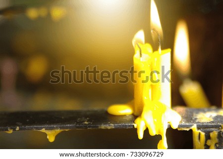 candle in temple