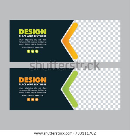 Web Banner Template. facebook banner. Simple poster design. Gift cart, sale voucher. Vector illustration