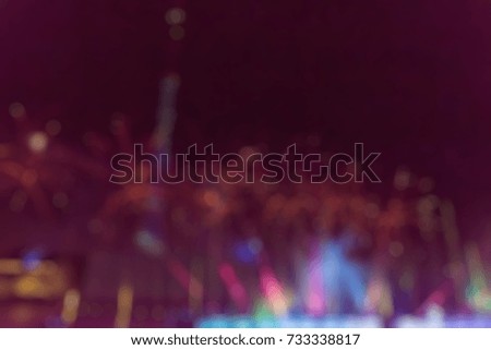 Fireworks festival theme creative abstract blur background with bokeh effect