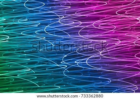 light striped trails with chaotic movements