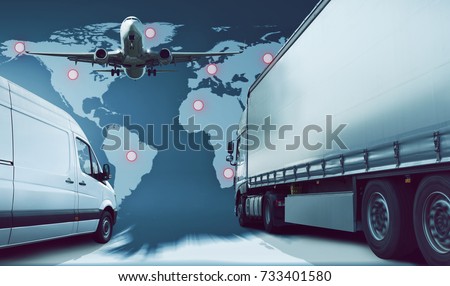 Transport - Logistics - Worldwide Royalty-Free Stock Photo #733401580