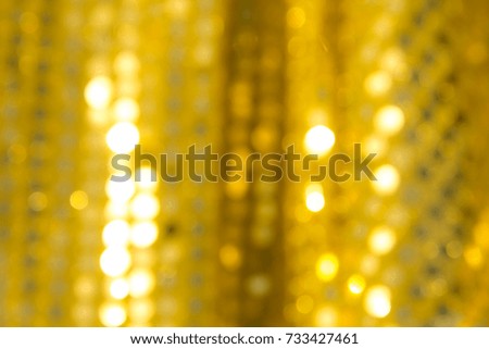 Golden holiday festive bokeh background