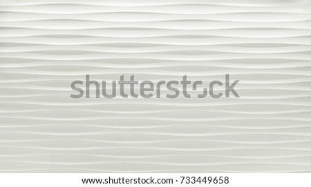 3D Illusion Abstract Art of Wave Shape in High Key Tone